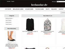 Tablet Screenshot of hedasolar.de